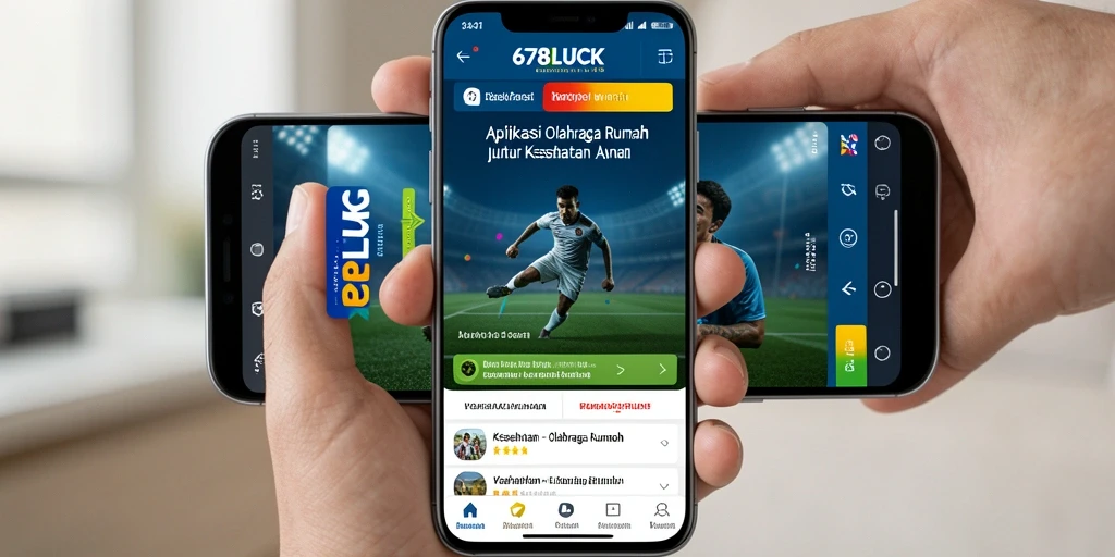 Antarmuka 678LUCK yang user-friendly dengan berbagai pilihan latihan olahraga.