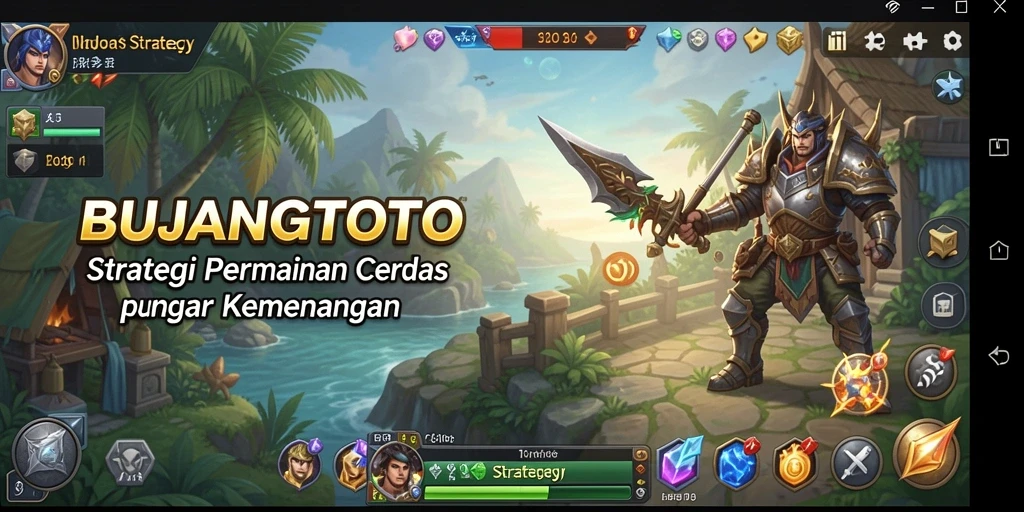 Tampilan antarmuka utama BUJANGTOTO yang menarik dan interaktif.