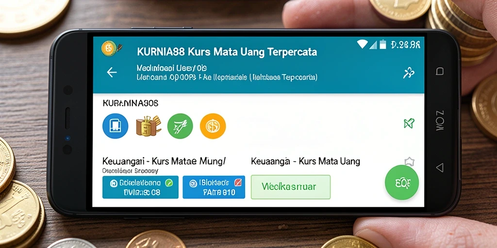 Antarmuka KURNIA898 menampilkan kurs mata uang yang mudah dipahami.