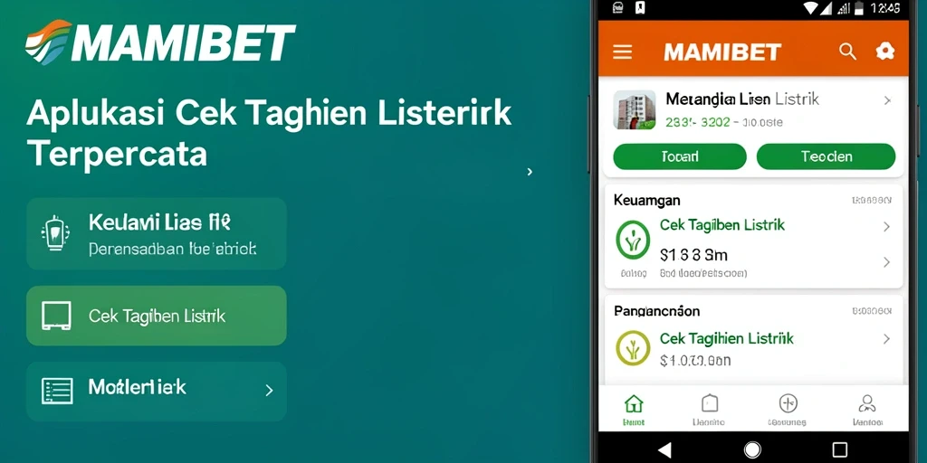 Tampilan antarmuka MAMIBET untuk cek tagihan listrik yang sederhana dan informatif.