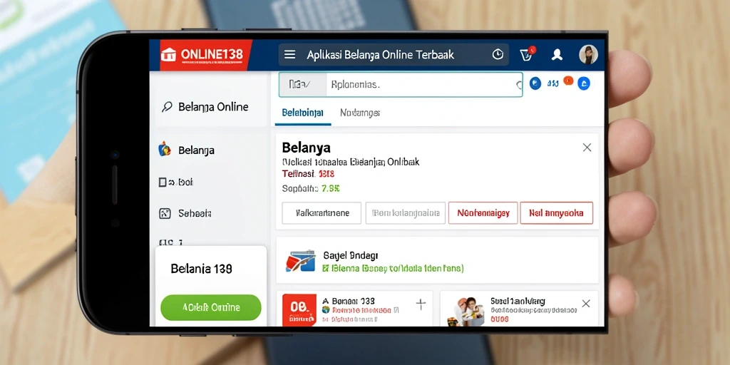 Tampilan antarmuka aplikasi ONLINE138 yang menarik dan fungsional.