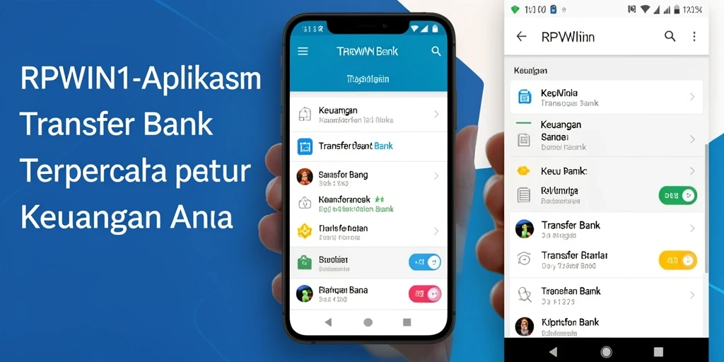 Antarmuka RPWIN1 yang memudahkan transaksi Transfer Bank.
