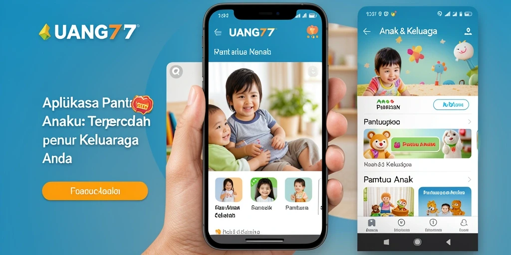 Antarmuka UANG77 menunjukkan fitur Pantau Anak yang canggih dan mudah digunakan.