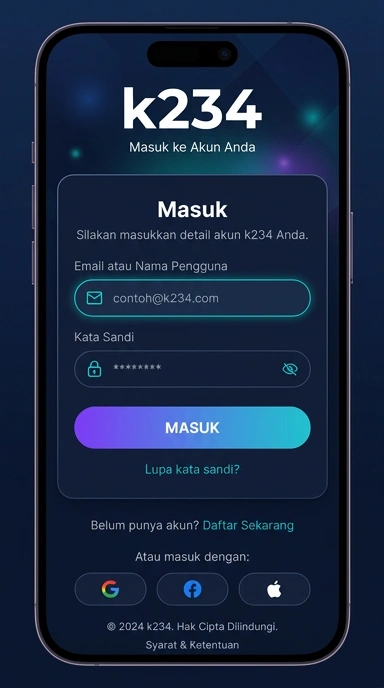 Panduan Masuk Akun k234 untuk Android